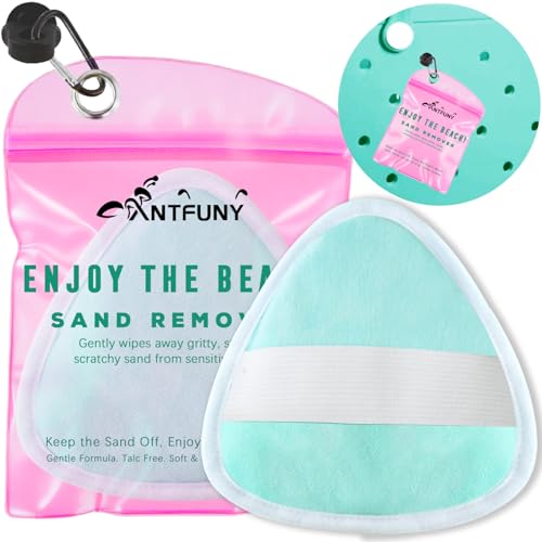 Triangle Sand Remover for Beach Sandproof Cleaner Eraser Wipe Off Mitt Duster Cup Holder Game Toy Cruise Ship Accessories ...