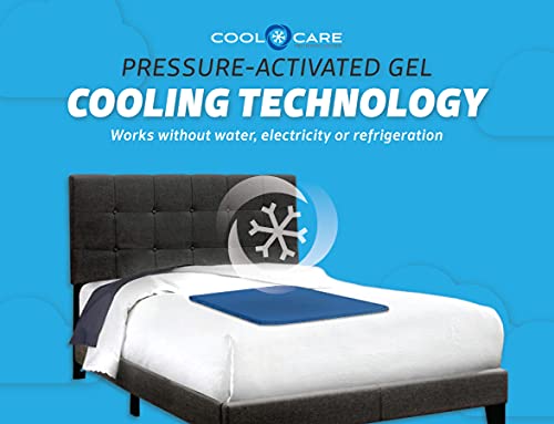 Cool Care Technologies Cooling Pad for Bed - Pressure Activated Gel Provides Instant Relief - Ideal for Fevers, Hot Flashe...
