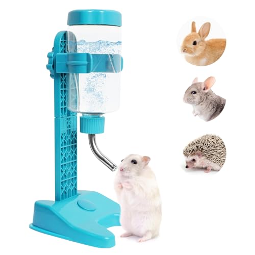 VANNON Pet Standing Water Dispenser Top Fill Dog Water Bottle Dispenser with Stand Leakproof Pet Slow Water Bottle for Sma...