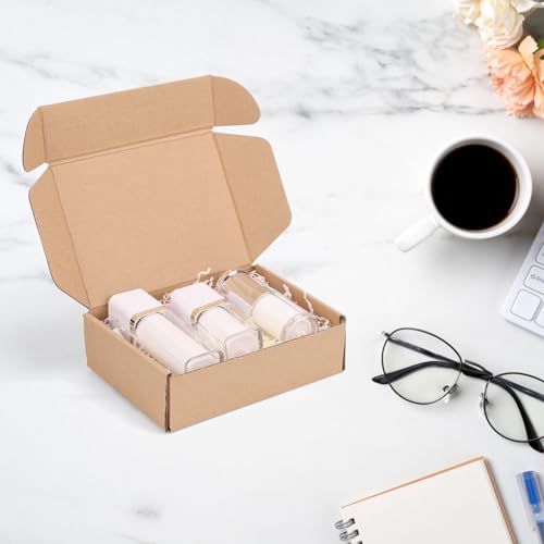 PHAREGE 7x5x2 inch Shipping Boxes Bulk 40 Pack Brown, Tab Lock Tuck Top Mailer Boxes for Packaging Small Business, Small C...