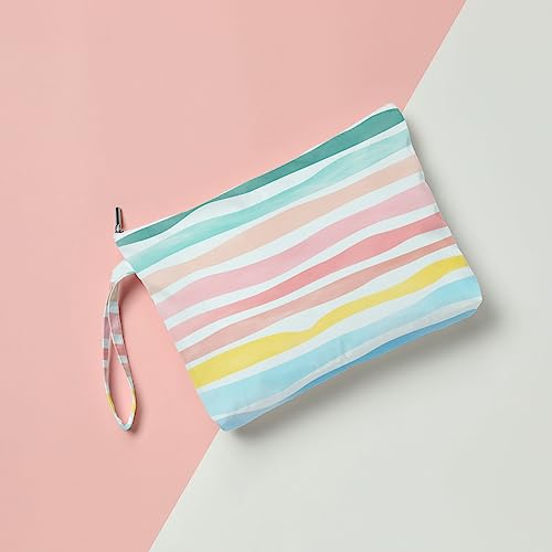 Fokongna Wet Dry Bag, Wet Bag for Swimsuit Travel Beach Bag, Diaper Bag Toiletry Bag Waterproof Large Makeup Bag, Zipper P...