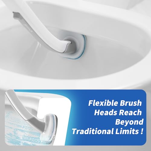 oshang 28 Count Toilet Brush Refills, Toilet Refill Pads, Disposable Toilet Brush Heads for Bathroom Cleaning