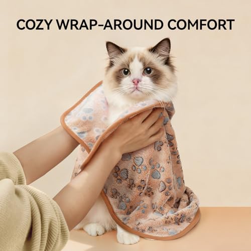 LINENLUX 1 Pack 3 Blankets Super Soft Fluffy Premium Fleece Dog Blankets for Puppy Cat Pet Blanket Flannel Throw Warm Slee...