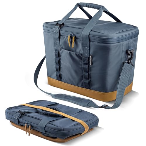 CleverMade Pacifica Collapsible Cooler Bag – Large Portable Cooler Bag for Travel, Foldable Insulated Cooler for Beach, Pi...