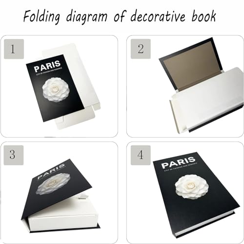 Fabiacci Decorative Books for Home Decor,Set of 3 Stylish Fake Books of Room Books Decor Aesthetic,for Coffee Table Decor,...