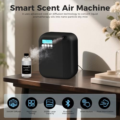 Hotel Collection Diffuser, 3000 Sq.Ft of Coverage, Scent Diffusers for Home Large Room, Office Waterless Essential Oil Dif...