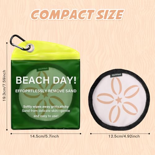 UMUACCAN Beach Sand Remover Pouch Sand Eraser Wipe - 2026 Summer Vacation Essentials Family Towels Bahamas Trip Must Haves...
