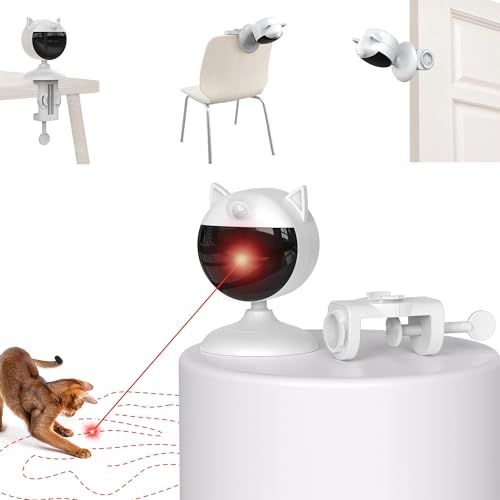 Potaroma Smart Sensor Cat Laser Toys Interactive, Motion Activated Truly Random Trjajectory, Clamp Design, Automatic Charg...