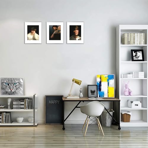 Golden State Art - 11x14 Aluminum Picture Frame - with Mat for 8x10 Photo or Without Mat for 11 x 14 Photo - Real Glass Co...