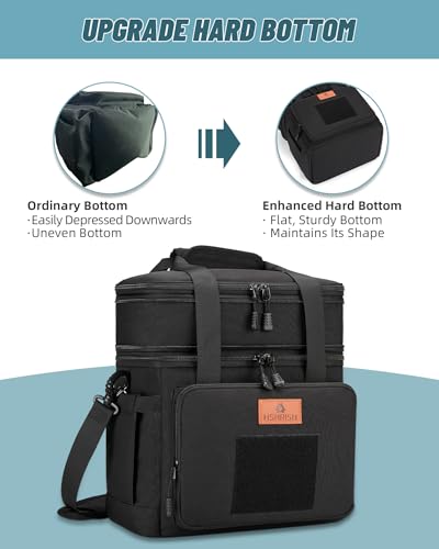 HSHRISH Lunch Box for men, Large Expandable Insulated Lunch Bag, Durable Waterproof Leakproof Tactical Cooler Bag for Adul...