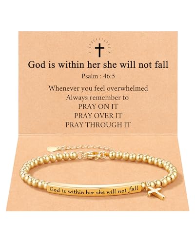 JOGDIAM Bible Verse Bracelet Christian Jewelry Gifts for Women Girls
