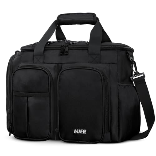 MIER Lunch Box for Men Heavy Duty Insulated Lunch Bag 20 Cans Large Leakproof Soft Cooler Bags with Multiple Pockets for P...