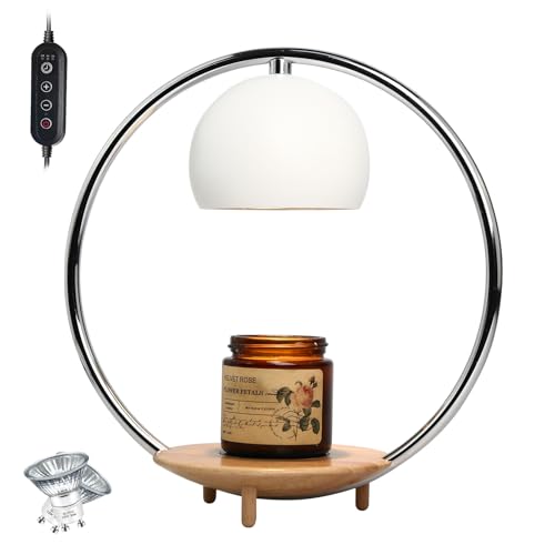 PDGROW Candle Warmer Lamp with Timer & Dimmer, Electric Candle Warmer Light for Jar Candles Burner, Dimmable Wax Melts War...
