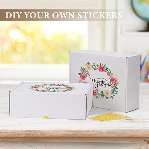RLAVBL 12x9x4 Inches Shipping Boxes Set of 20, White Corrugated Cardboard Box, Mailer Boxes for Small Business