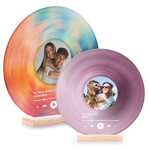 Personalized Vinyl Record, Decorative Vinyl Record with Custom Photo, Personalized Couples Gifts, Photo Gifts for Annivers...