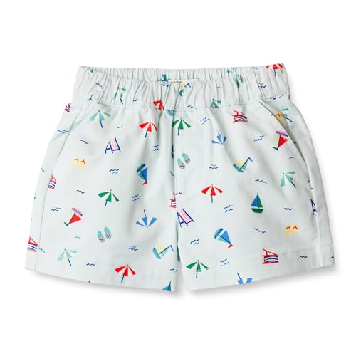 Amazon Essentials x Sofia Grainge Unisex Babies, Toddlers and Kids' Pull-on Cotton Twill Shorts