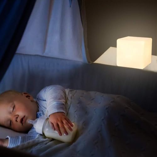 Mr.Go 4-inch Dimmable LED Night Light Mood Lamp for Kids and Adults - 16 RGB Colors - 8 Level Dimming - 4 Lighting Effect...