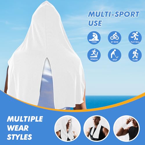 CSITE 3 Pack Cooling Hoodie Towels for Neck and Face, UPF 50 Sun Protection & Instant Cooling, Ice Towels for Hot Weather,...