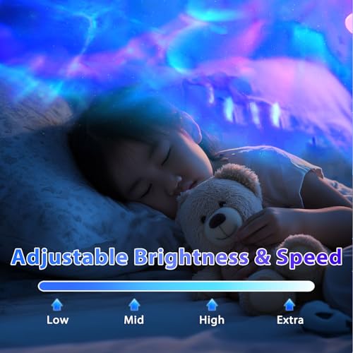 Galaxy Projector, Galaxy Projector for Bedroom, Night Light for Kids, Nebula Ceiling LED Lamp, Room Decor, with Timer and ...