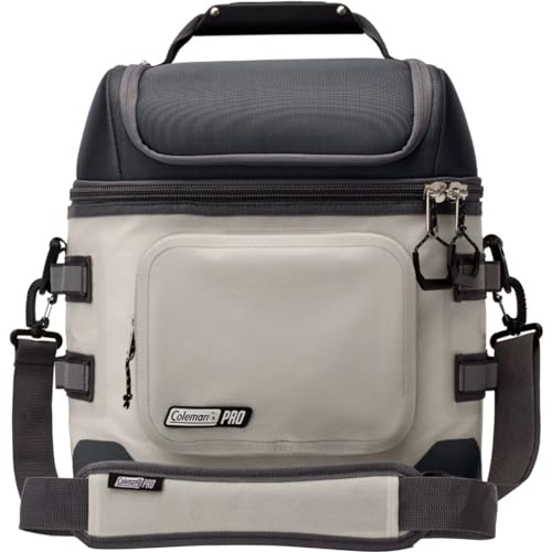 Coleman Pro 24-Can Premium Soft Cooler Lunchbox, Fully Insulated Lid & Body Stays Cold up to 35 Hours, Great for Camping, ...