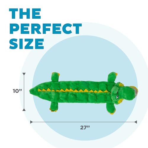 Outward Hound Squeaker Matz Plush Gator Dog Toy, XL