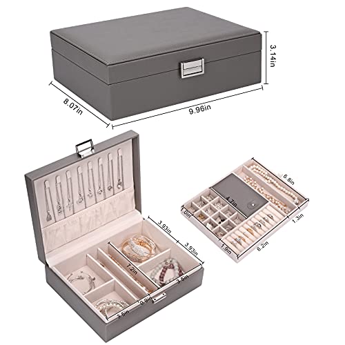 ATAIMEISEN Storage and Organizer Jewelry box Jewelry Storage Box Travel Jewelry Organizer Cases craft containers for organ...