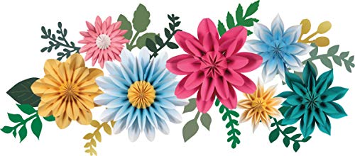 Teacher Created Resources Green and Gold Leaves Paper Accents for Flower Wall Backdrops Party Photo Backdrops, Classrooms ...