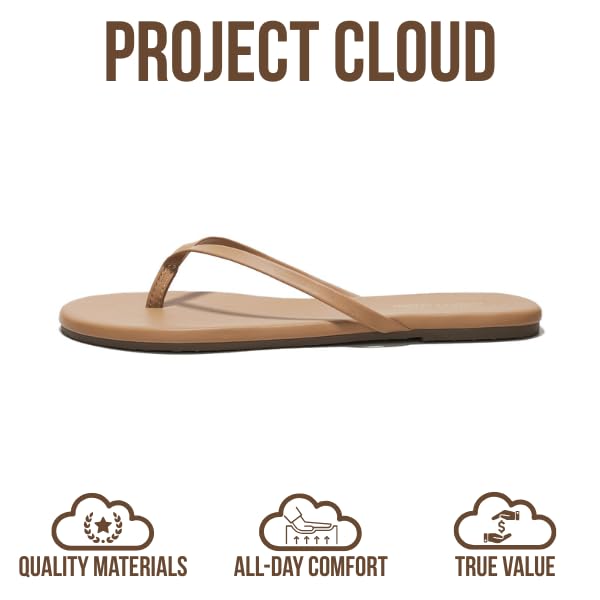 Project Cloud Flip Flops for Women Footwear- Lightweight and Memory Foam Insole Sandals for Women 2026 - Durable Non-Slip ...