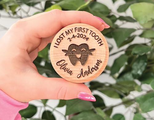 Custom Tooth Box, Wooden Tooth Fairy Box , Dropped Tooth Keepsake Storage Box for Boy and Girl , Baby Teeth Box Keepsake, ...