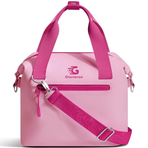 GLORIEROO Pastel Lunch Box Women | Insulated Waterproof Leakproof Lunch Bag Cooler | Adjustable Strap | BPA-Free