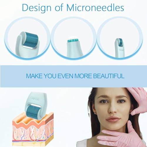 ANPODE 10 in 1 Derma Roller Kit for Face and Body-Face Roller&Face Brush，0.25mm Microneedling Pen MicroneedleRoller, Facia...