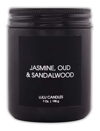 Lulu Candles | 4 Pack Scented Candles Gift Set | Gift Set for Home, Men, and Women | Jasmine, Oud & Sandalwood, Blood Oran...