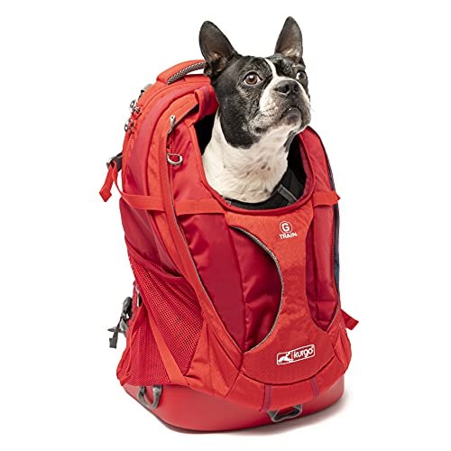 Kurgo G-Train Dog Carrier Backpack - Comfortable Travel Bag for Pets Up to 25 lbs - Waterproof Bottom - Multi-Compartment ...