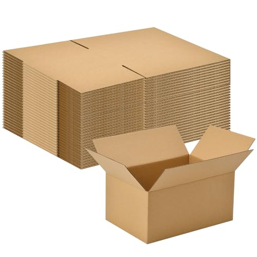 EZALFTIN 30 Pack 8x6x4 inches Small Shipping Boxes Brown Corrugated Cardboard Boxes for Packing, Mailing, Moving, Business