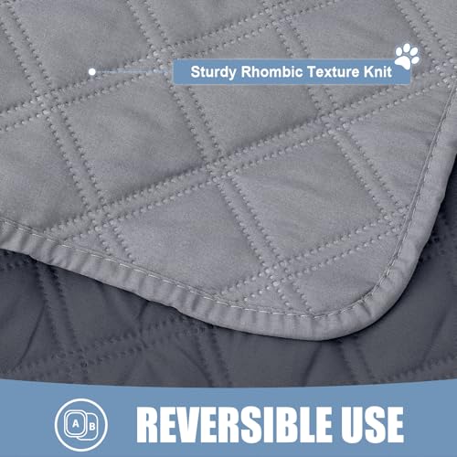 Smiry Waterproof Couch Covers for Dogs Washable, Reversible Pet Couch Covers for 3 Cushion Sofa Pet Friendly, Soft Sofa Fu...