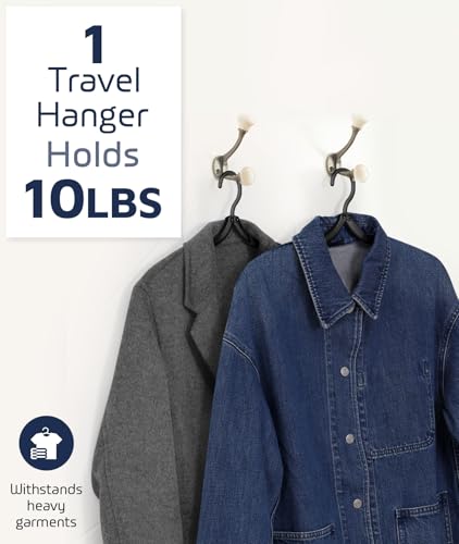 20 Pcs Travel Hangers, Cruise Ship Essentials Foldable Hangers Plastic Travel Essentials, Portable Cruises Must Haves 2026...