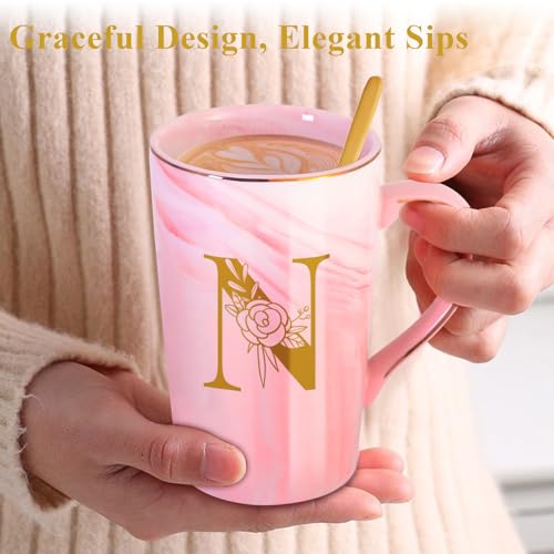 Personalized Ceramic Coffee Mug with Lid Tea Cup Women Wife Anniversary Her 1 2 3 5 6 7 8 10 14 20 25 40 50 Year Cotton Co...