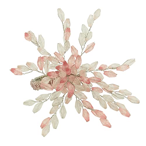 Beaded Flower Napkin Rings (Set of4)