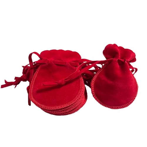 wanerxin 10pcs Mini Small Velvet Drawstring Pouches Gift Bags for Jewelry,Ring,Earrings,Earphone,Wedding Favors, Party Fav...