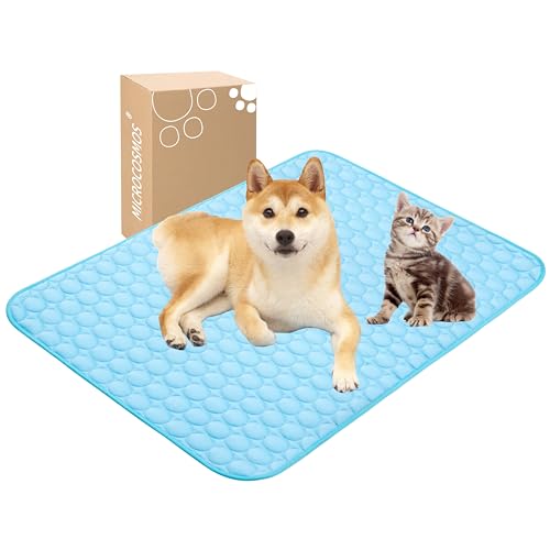 MICROCOSMOS Summer Cooling Mat & Sleeping Pad- Water Absorption Top, Materials Safe, Easy Carry, EZ Clean. Keep Cooling fo...