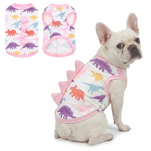 UNIPUP Dinosaur Costume UPF 50+ Sun Protection Dog Shirt - Sleeveless Cooling Vest for Medium Dogs Girl, Quick-Dry Pet T-S...