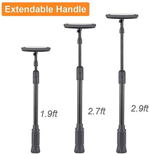 hygger Carbon Fiber 6 in 1 Aquarium Cleaning Tool Kit Al-gae Scraper Scrubber Pad Sponge Telescopic Handle Fish Tank Brush...