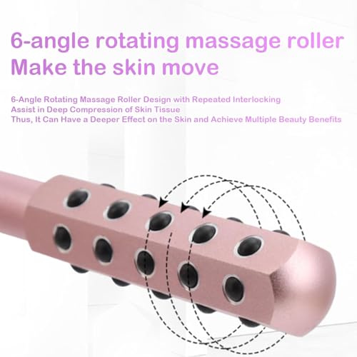 Ice Roller for Face, Germanium Stone Faceroller for Up Lifting and Skin Care, Beauty Sculptor Roller, Uplifting Face Massa...