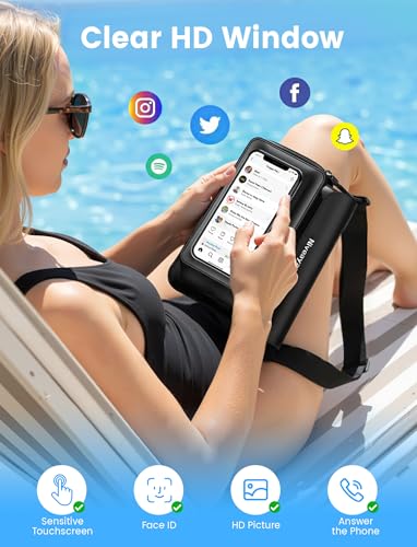 Niveaya IPX8 Waterproof Fanny Pack for Men Women, Large Capacity Touch Screen Dry Bag for Kayaking, Paddle Boarding, Water...