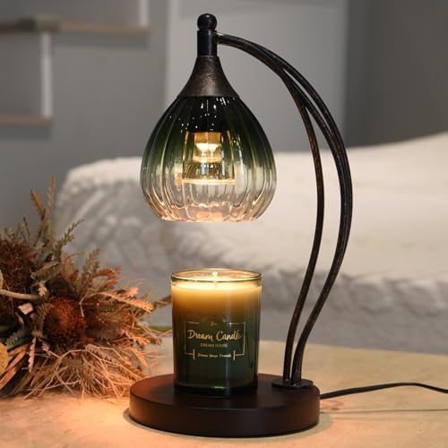 Candle Warmer Lamp with Timer and Dimmer - Electric Melter for Scented Jar Candles - Housewarming, New Home Decor, Valenti...
