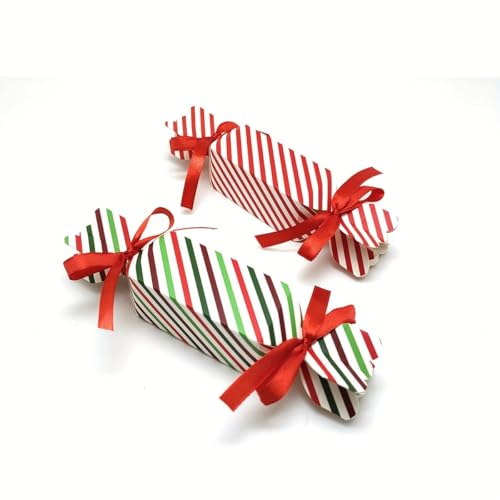 Gift For Her/Him 150pcs Striped Packaging Gift Box Wedding Party Supplies Valentine'S Day Gift Box Packaging Supplies (Red)