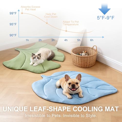 BEAUTYZOO Cooling Mat for Dogs & Cats, Dog Cooling Mat Q-Max>0.4, Double-Sided Pet Cool Pads for Summer, Crate, Kennel, Wa...