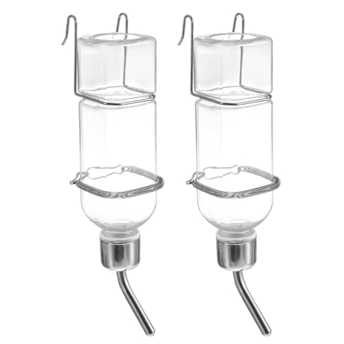 2Pcs 350ml Guinea Pig Water Bottle No Drip Bunny Dispenser for Cage Hamster Drinking Feeder Rodent Chinchilla Pet Supply