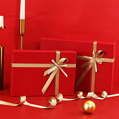 1set Cheerful Year Wrapping Box Red Wedding Container for Candy and Crafts Design for Festive Celebrations
