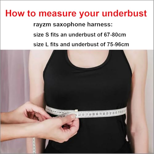 Rayzm Saxophone Strap, Universal Double Shoulder Leather Strap for Sax, Adjustable Padded Harness Strap for Alto Tenor Bar...